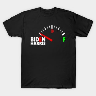 Biden Gasoline Shortage Fuel Gauge High Gas Prices T-Shirt